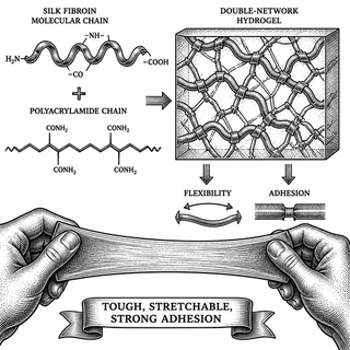 Illustration for Silk, Stretch, and the Wearable Sensor That Sticks Around