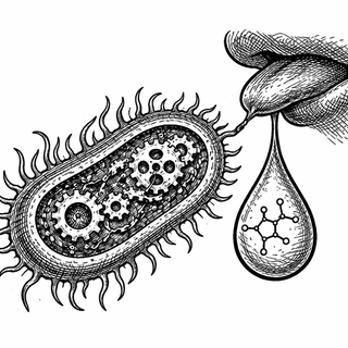 Illustration for When Saliva Starts Talking: Engineering Bacteria to Detect a Hard-to-Find Biomarker