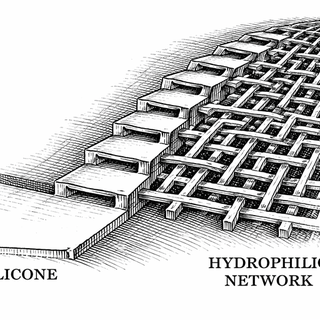 Illustration for When Silicone Learned to Like Water
