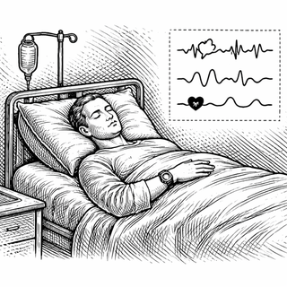 Illustration for After Surgery, The Quiet Danger Might Be the Vitals We Aren't Seeing