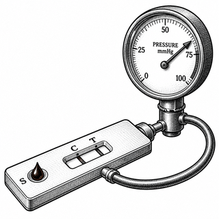 Illustration for A Blood Test That Measures Cancer Signals by Watching Pressure Rise