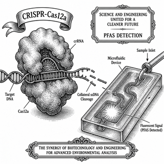 Illustration for PFAS Surveillance Gets a CRISPR-Electrochemical Upgrade