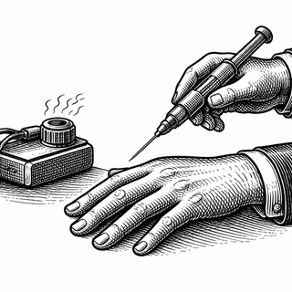 Illustration for Can a Little Buzz Make a Steroid Shot Hurt Less?