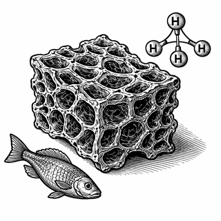 Illustration for Can a Tiny Sponge Help Clean Fish Farms and Protect Communities?