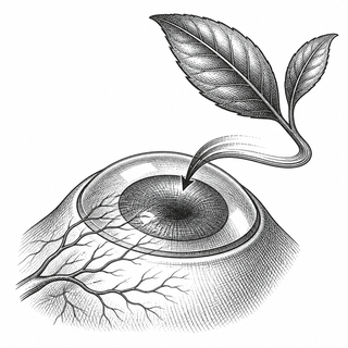 Illustration for Carbonized Catechin for Corneal Blood Vessel Growth: Turning Tea Chemistry Into an Eye-Care Product Thesis