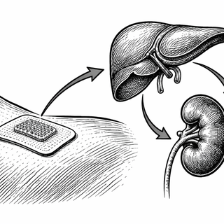 Illustration for Tiny Needles, Big Data: The Wearable Patch That Watches Your Kidneys and Liver in Real Time