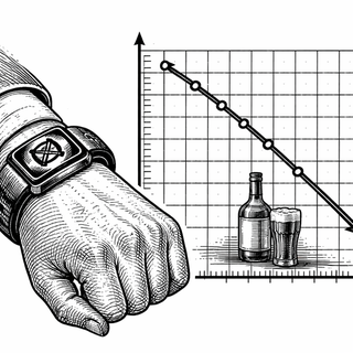 Illustration for Why New Wearable Users May Drink Less Over Time