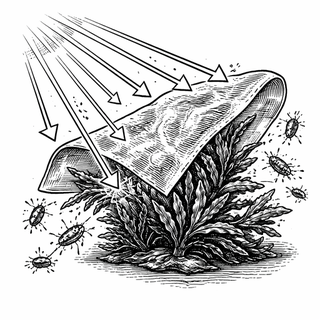 Illustration for A Seaweed-Smart Food Wrap That Fights Bacteria With Light