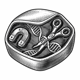 Illustration for Tiny Magnetic Robots and Molecular Scissors Walk Into a Blood Test: Cancer Detection Will Never Be the Same