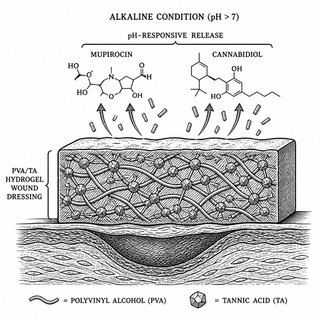 Illustration for When a Wound Dressing Reads the Room: The pH-Responsive Hydrogel That Knows When to Fight