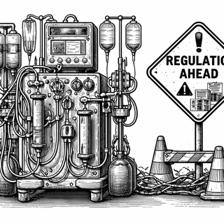 Illustration for Dialysis Devices Are Getting Caught in a Regulatory Traffic Jam