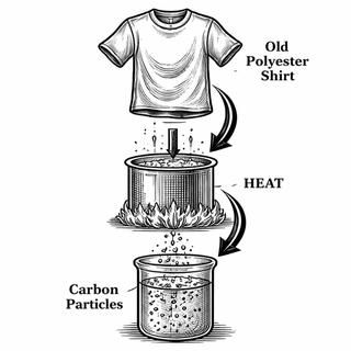 When Your Old Polyester Shirt Becomes Fish Food: The Surprising Aquatic Toxicity of Textile-Derived Carbon