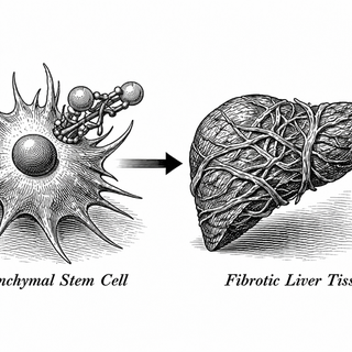 Illustration for Stem Cells on the Road to the Scarred Liver