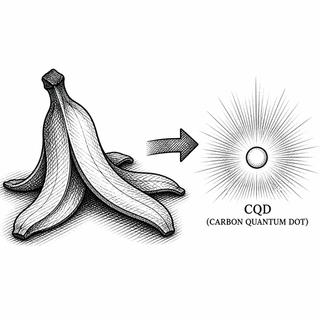 Illustration for Turning Food Waste Into Glowing Nanodots