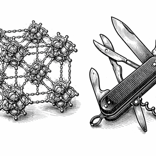 When a Crystal Learns to Behave Like a Swiss Army Knife